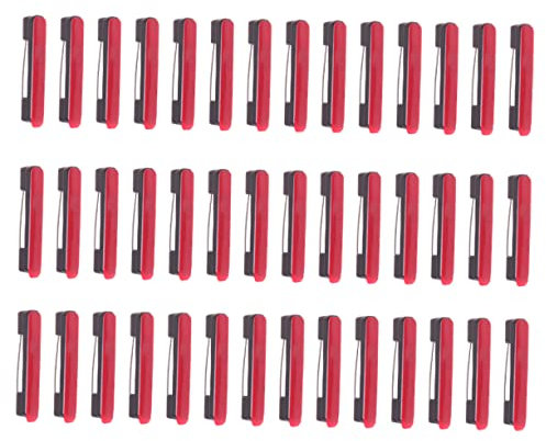SEWACC 180 STK Stift Dekorative Klebeetiketten Barren Bastelnadel Pin-unterstützer Große Sicherheits-schwerlast Stichworte Selbstklebende Sicherheitsnadel Stock Plastik Black