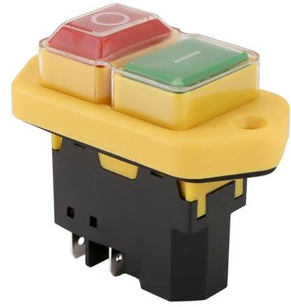 Piuusngy YH02-A Interruttore Elettromagnetico 220V 15A 5PIN Pulsante di Avvio per Pannello Impermeabile 'Attrezzatura Della Macchina Utensile