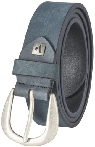 bruno banani Ledergürtel Damen Vollrind Nubukleder marine blau, Größe/Size:95, Farbe/Color:blau