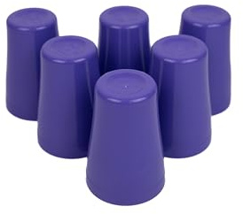 Buzztrove Pack of 12 x Unbreakable Reusable Plastic Cups Durable Plastic Drinking Cups Tumblers Set for Kitchen Outdoor Parties Picnics BBQ’s Travel Dishwasher & Microwave Safe (420ml, Purple)