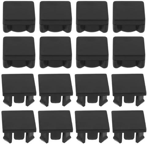 Briny River 16 Piezas de Tapas de Tornillos de Goma para Pies Accesorios de Consola Compatible con PlayStation 2 Fat Compatible con PS2 Fat El Sistema de Consola Color Negro