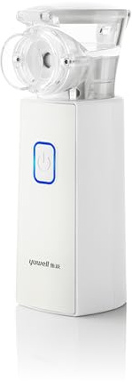 yuwell Inhalationsgerät, Ultra Leise Inhaliergeräte für Erwachsene, Kinder, Leicht & Effektiv Inhalator Vernebler Ideal für Reisen und zu Hause, Erzeugt Ultrafeine Partikel (M103T)