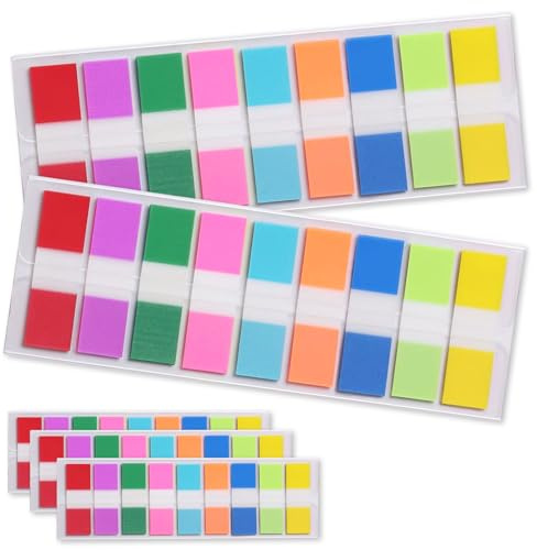 900 Blätter Haftnotizen Haftstreifen,Transparente Sticky Notes,Klein Klebezettel,Durchsichtige Index Tabs für Page marker Büro Schule Schreibwaren