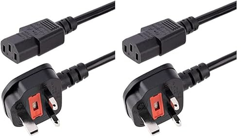 StarTech.com 10ft (3m) UK Computer Power Cable, 18AWG, BS 1363 to C13, 13A 250V, Black Replacement AC Power Cord, Kettle Lead/UK Power Cord, Power Supply Cable, TV/Monitor Power Cable (PXT101UK3M)