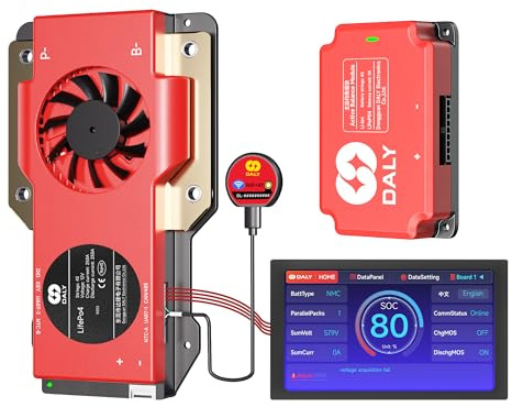 DALY BMS 4S 12V 250A RS485 CAN +4,3 Display+5A Balancer + WLAN Bluetooth