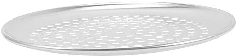 FUNNETOYU Molde para Pizza Redondo De Acero Inoxidable Perforado De 9 Pulgadas Bandeja para Hornear Pizza con Orificios para Horno Adecuado con Calentamiento Rápido y Uniforme
