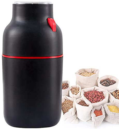 Molinillo pequeño portátil con interruptor de presión de 150 W, multiusos, de acero inoxidable, para triturar materiales medicinales con tapa transparente, velocidad de 30 000 RPM, ideal para el hoga