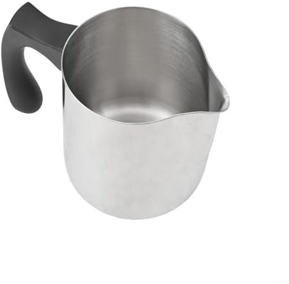 Pichet mousseur à lait en acier inoxydable pour créer un latte professionnel à la maison (900 ml)