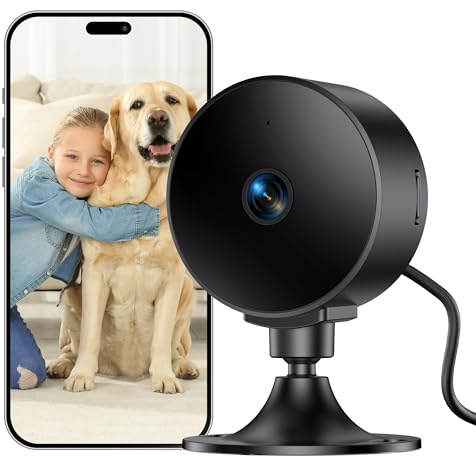 EIGHTREE Pet Camera 2K 3MP, Indoor Camera for Home/Pet/baby, Security Camera with Motion & Sound Detection, Two-Way Audio, 25ft Night Vision, 256G SD&Cloud, Works with Alexa & Google Assistant, 2.4GHz