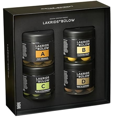 LAKRIDS BY BÜLOW - BLACK BOX - ABCD - Feinste Lakritze umhüllt von cremiger Schokolade