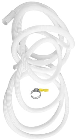 BUGUUYO Tubo de Drenaje Flexible para Aire Acondicionado Manguera de Extensión Corrugada Resistente Metros con Abrazadera para Instalación y Duradera