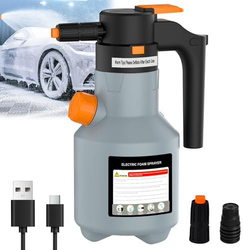2L Elektrisch Schaumsprüher Auto, 8 BAR Automatische Druckerhöhung