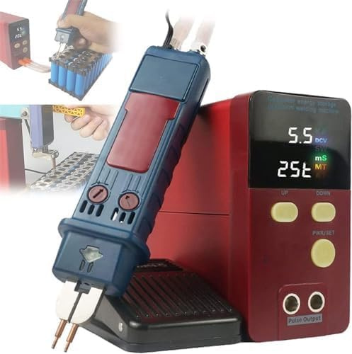 Lithium Battery Spot Welder, 14.5KW Pulse Welding Machine for 18650 and 14500 Cells, Precision Capacitor Energy Storage Welder for Battery Pack Building