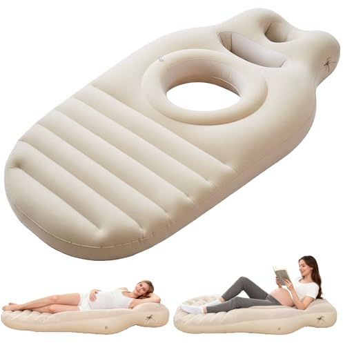 Puniama Inflatable Pregnancy Pillow with Belly Opening for Sleeping, Adjustable Full Body Maternity Pillow for Side Sleeping, Pregnancy Support Pillow for Pregnant Women