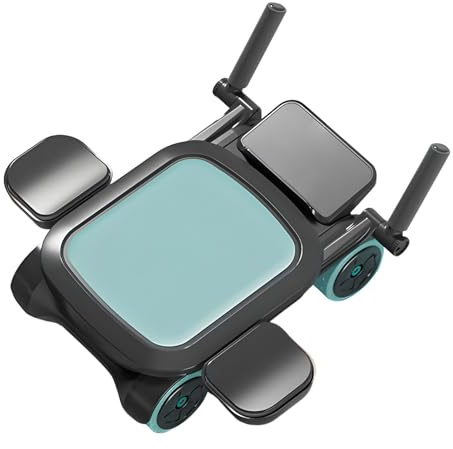 Rueda de rodillo abdominal – Equipo antideslizante de rebote automático de 4 ruedas | Equipo de ejercicio central | para interiores en casa, gimnasio, fitness, yoga, deportes, trabajo diario