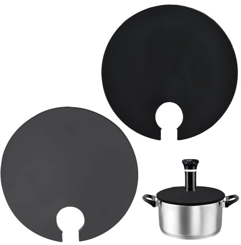 ZXBBTZ 2er Set Sous Vide Deckel Silikon für Töpfe bis 28 cm Wiederverwendbare Silikondeckel für Präzisionsgaren Verhindert Wasserverdunstung Bewahrt den Geschmack der Brühe Silikon-Topfdeckel