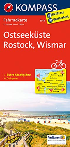 Ostseeküste - Rostock - Wismar: Fahrradkarte. GPS-genau. 1:70000 (KOMPASS Fahrradkarte, Band 3018)