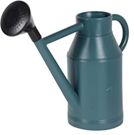 EDA - Arrosoir Rond 6 litres Lyonnais - avec Pomme - 45 x 16,5 x 33 cm - Vert métal