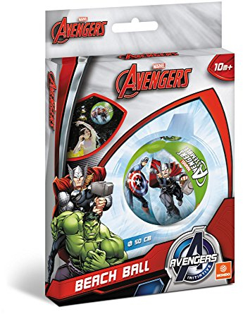 Mondo Toys - Avengers Beach Ball - Pallone da Spiaggia Colorato - gonfiabile ideale per giocarci in acqua - adatto a bambini / ragazzi / adulti - 50 cm. di diametro - 16305