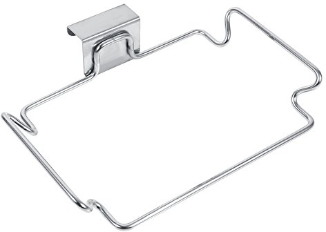 Yosoo Supporto Pieghevole del Sacchetto d’Immondizia in Acciaio Inossidabile/Supporto di Archiviazione/Pattumiera per Cucina