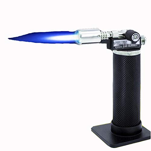 Gmjay Flamme Réglable de Briquet de Butane de Cuisine de Chalumeau Approprié Au Barbecue/Crème/Pudding/Cuisson/Soudure