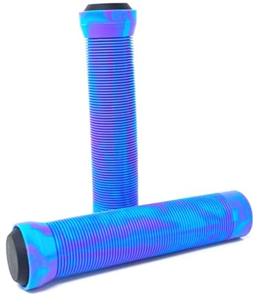 Team Dogz Lenkergriffe für Stunt-Scooter, Fahrräder, MTB, BMX usw., aus weichem Gummi, Flanschlos, gemischt, mit Stunt-Enden, Länge 150 mm mit 22 mm Innendurchmesser, für Standard- und übergroße