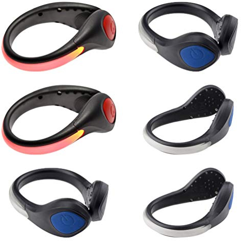 BESPORTBLE 6 Stücke LED Sicherheitslicht Clip Blinklicht LED Schuh Clip Schuhclip Leuchtanhänger für Nacht Läufer Hunde Joggen Laufen Kinderwagen Radfahren Fahrrad Fadlichter (Zufällige Farbe)