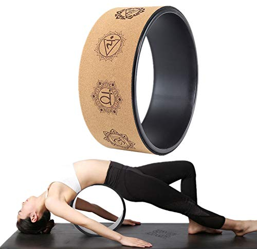 PLUS PO Yogarad Yoga Rad Yoga Wheel Yoga Haltung Yoga Prop Wheel erhöht die Flexibilität Yoga Rad zum Dehnen Flexibilität der Ringbiege- und Stretchwalze 6,-