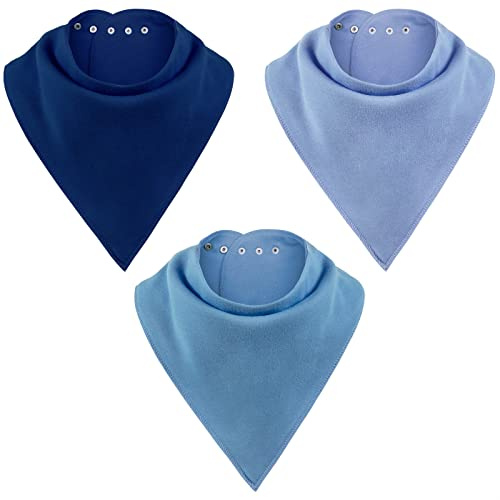BozenTek 3 Pk Adult Bibs for Women, Soft Absorbent Large Bandana Drool Bib Set for Men Women, Teens & Adults, Special need bibs for Teens, Washable adult drool bibs