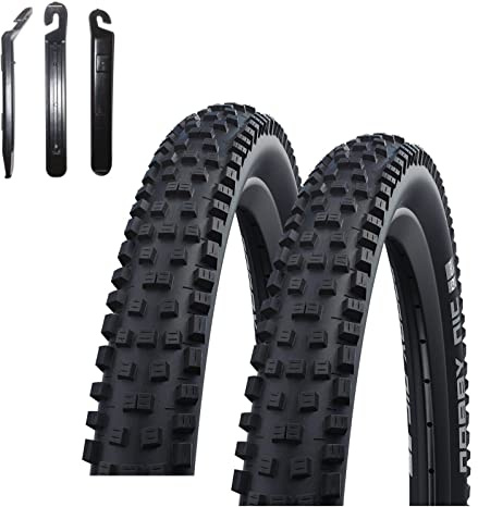 2 x Schwalbe Nobby NIC Addix Performance E-50 Fahrradreifen Fahrradmantel 57-622 (29 x 2,25) inkl. 3 Reifenheber