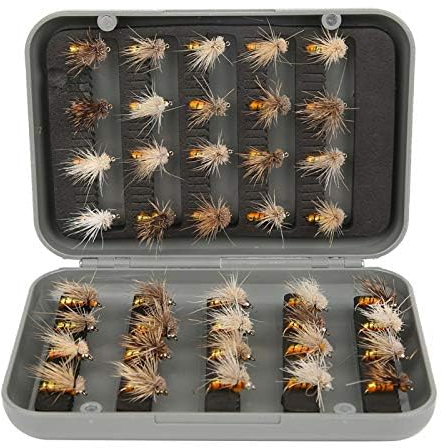 Joyzan Fliegenfisch-Köder-Set, Zubehör, Fliegenfischausrüstung, 40 Stück