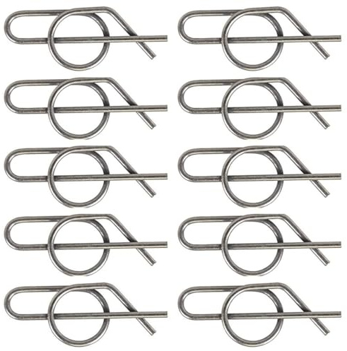 ZFZMZ Replacement Spring Locking Cotter Pin M154221 Fits John Deere Lawns and Gardens Tractors D100 G110 L100 LA100 X100 X350 Z665 (10 Pack)