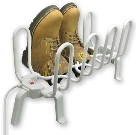 YIYHFKM Shoe Boot Dryer,4 Pairs Free Standing Electric Shoes Dryer Dry Heater Boot Rail Rack Dehumidify Warmer,Shoe Dryer for Boots Shoe Socks Glooves Drying Machine,67X25X29CM