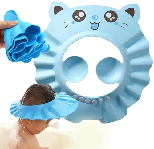 Duschhaube Kinder Katze Blau