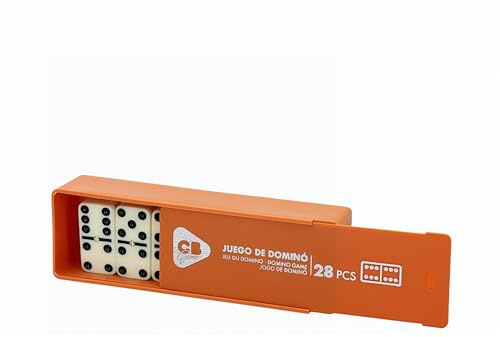Dominó de Madera – Juego de Mesa Clásico 28 Piezas – Dominó Profesional para Niños, Adultos y Personas Mayores – Juego Tradicional Familiar Portátil con Estuche Compacto