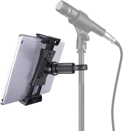 Rockstar AZCO21 Support tablette microphone multifonctionnel, stable, réglable à 360°, universel, compatible avec iPad, iPad Pro, iPad Mini
