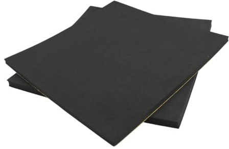 Foglio Adesivo Universale in Neoprene 33x33 cm, Spessore 10 mm, Nero – Protezione e Personalizzazione per la Tua Moto (00-0841)