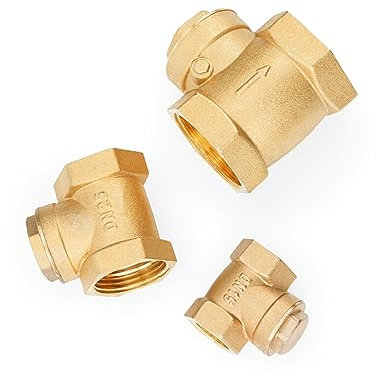 Clapet anti-retour anti-retour en laiton à filetage femelle BSP DN15/DN20/DN25, Type Horizontal unidirectionnel for l'eau, 2 pièces/5 pièces 1/2 3/4 1(1 Inch,2Pcs)
