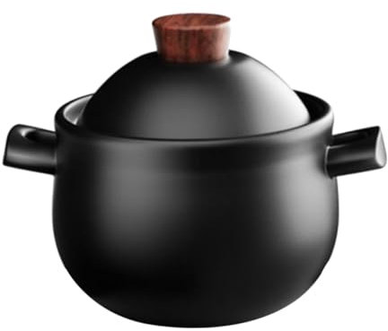 OFFSCH Olla De Grande Para Guisos y Sopas Resistente Altas Temperaturas Para Cocina Gas y Estofados Caseros