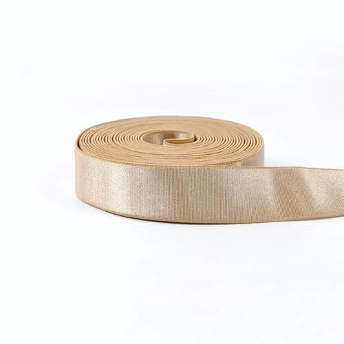 Banda elástica de nailon de 10 metros, 6-25 mm, para ropa interior, correa para el hombro, bandas de goma para coser sujetadores, ropa, cinta elástica, accesorio de adorno de encaje, color rosa carn