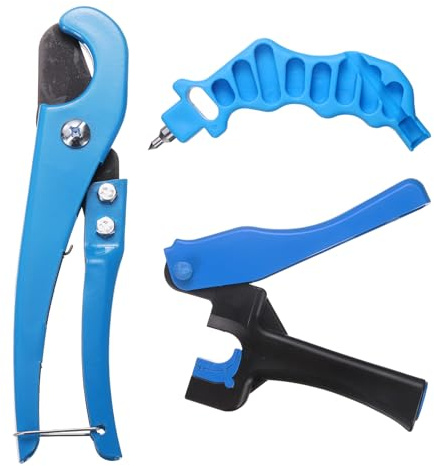 QUARKZMAN 3 Stück Tropfbewässerung Lochstanze 4mm 2-in-One Kombinationslochstanze Werkzeug für 1/4 Zoll Fitting Schlauchschneider Bewässerung Sprinkler für 16/20/25mm PE Rohr
