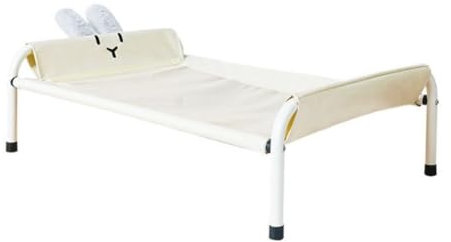 Haustierbetten für Hunde, Hunde-Campingbett, Sommer-Hundezwinger für kleine Hunde, abnehmbares und waschbares Hundebett, Katzenbett, haustierspezifisches Haustierbett (Beige, M-71 * 51 * 24,5)