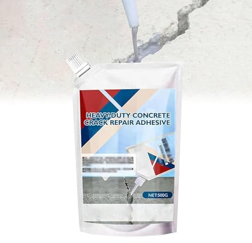 Heavy-Duty Concrete Crack Repair Adhesive,Concretes Sealer Outdoor Waterproof,Quick-Drying Waterproof Sealing Adhesive for Home Repairs,Construction Projects,And Renovations (Grey)