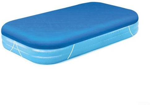 HEBEOT Swimming Pool Cover, PE Rectangle Swimming Pool Cover With Protection Three Layer Design For Blocking Leaves Branches (1.83 * 3.05m)