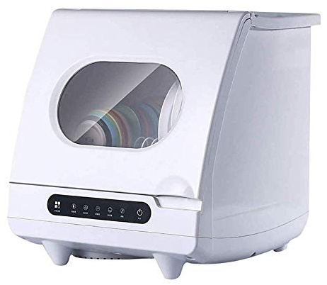 Portable Dishwasher Countertop - No Plumbing Needed, 6 Place Settings, Stainless Steel Tub, Delay Start Function | Compact Dishwasher for Apartment Kitchen, Office Breakroom