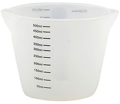 Vasos de mezcla de resina de 500 ml y 250 ml, tazas medidoras grandes de silicona para pintura acrílica, para hacer tazas de resina antiadherente reutilizable
