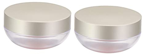 FIXOSHEE 2 Stück Kompakte Puderbox Lose Puderbehälter Aus Geruchsneutralem Kunststoff Hautfreundlich Tragbar Für Make up Selbstgemacht Lidschatten Und Rouge