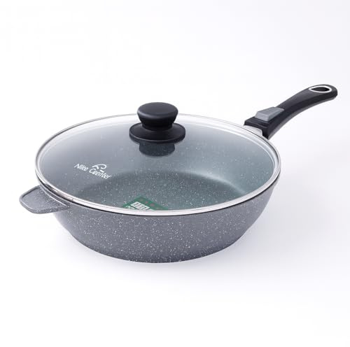 Nice Cooker - Roc-Tec Real Stone Particles Non-Stick Frying Pan for All Hobs Including Induction + Oven (Extra Large 28 cm)