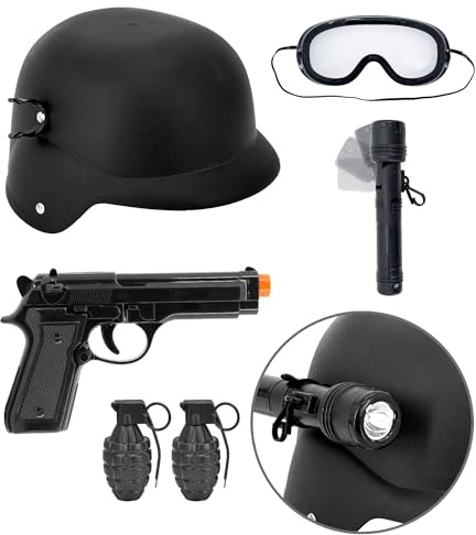 W WIDMANN MILANO Party Fashion - Disfraz infantil, policía, SWAT, obrero de la construcción o bombero, para carnaval, fiestas temáticas