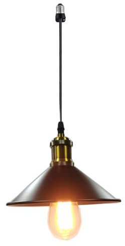 DWYHTD Screw in Hanging Light Fixture Instant Pendant Light,Recessed Light Conversion Kit with E26 Screw-in Adapter for Bedroom,Living Room & Kitchen Island Lighting (Classic)